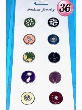 🎀 5/$15 - Snap 10pcs SET Jewelry Charms Interchangeable Jewelry & Accessories